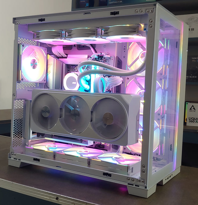 Crafting Excellence: Matt’s Ultimate White Gaming Rig