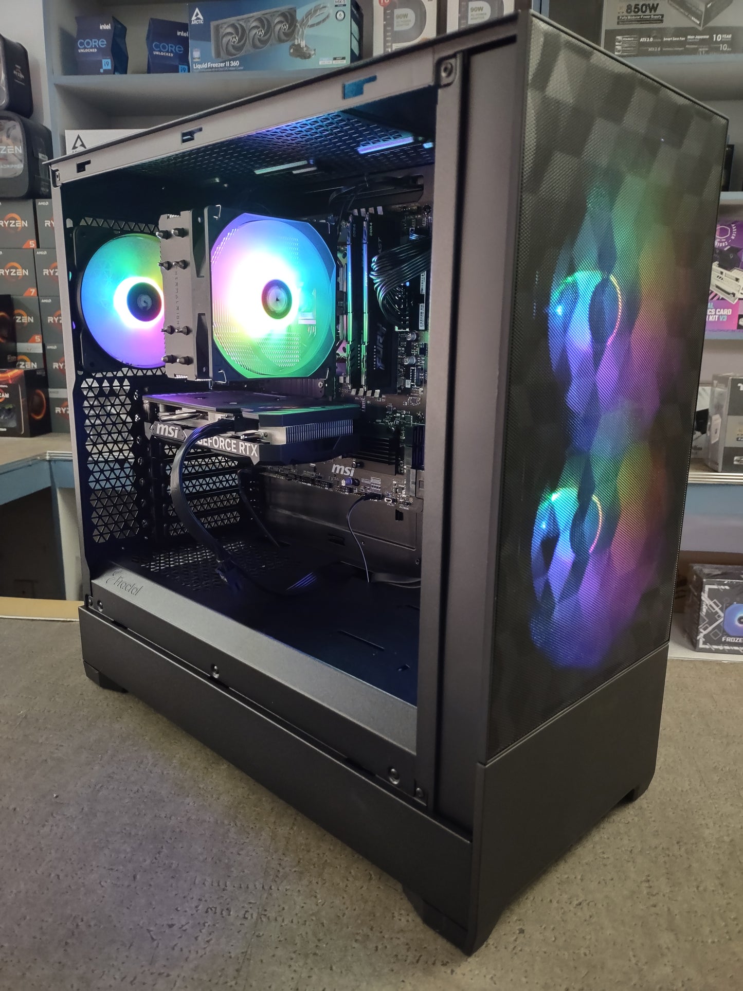 Fractal Pop Air RGB Ryzen 5 & RX 6600 8GB Build